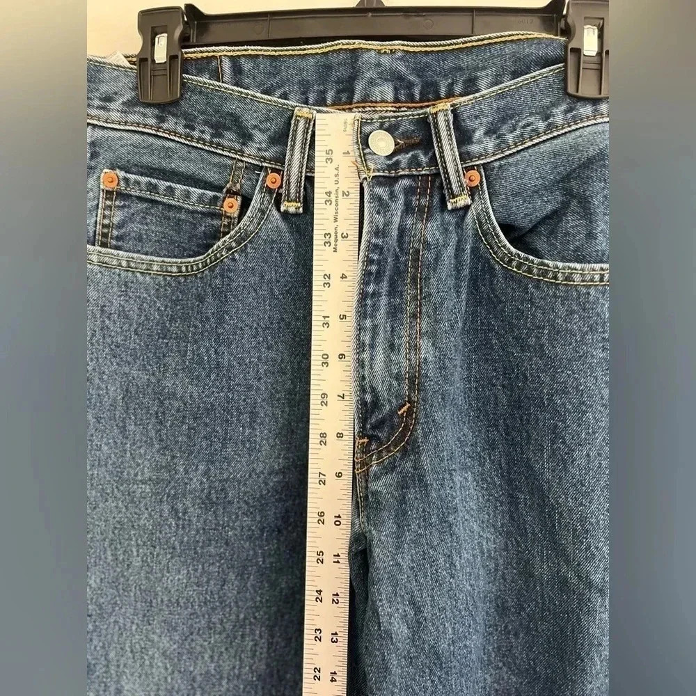 Levi Mens Dark wash 550 vintage style Jeans W32L36 - Picture 3 of 7